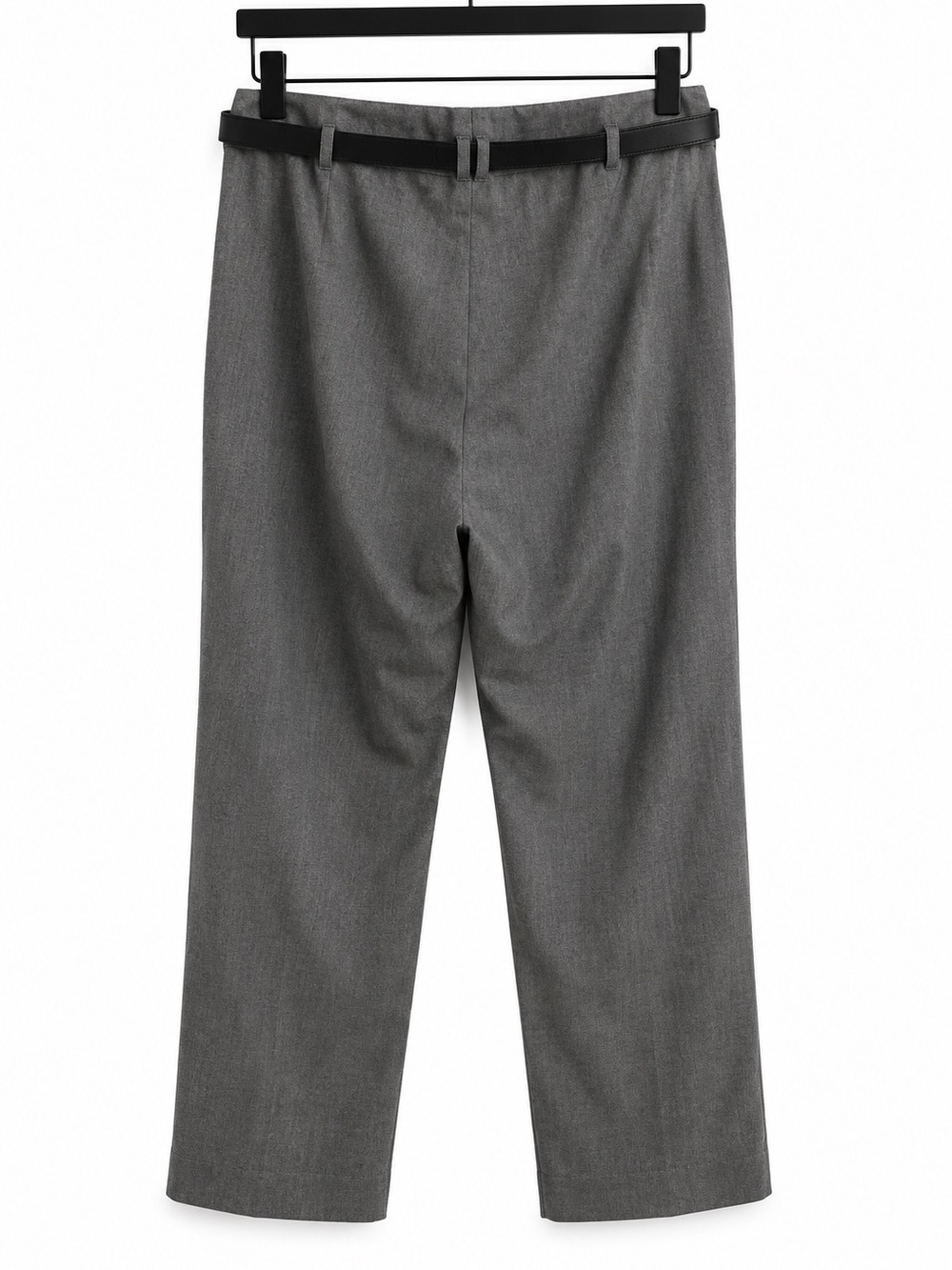 Rw&Co Women's Gray Dress Pants With Belt Size 12p Business Classic Fit — image 2 of 8